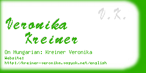 veronika kreiner business card